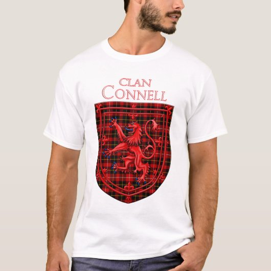 Connell Tartan Scottish Play Lion Rampant T-shirt (Voorkant)