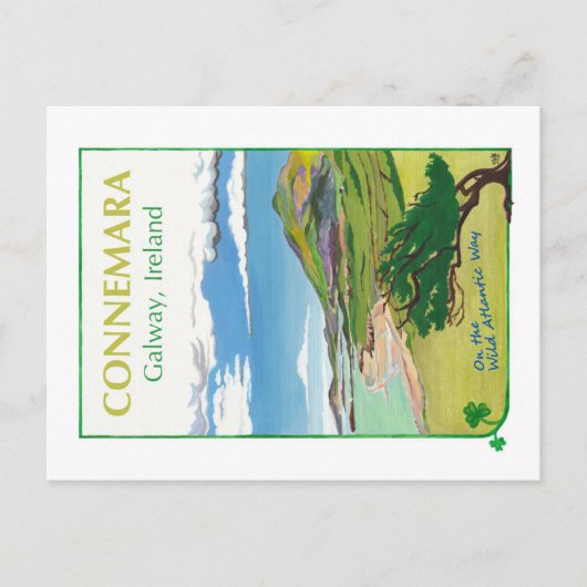 Connemara, Briefkaart van Galway (Voorkant)