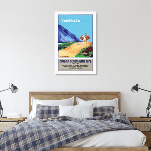 Connemara Canvas Afdruk (Insitu (Slaapkamer))
