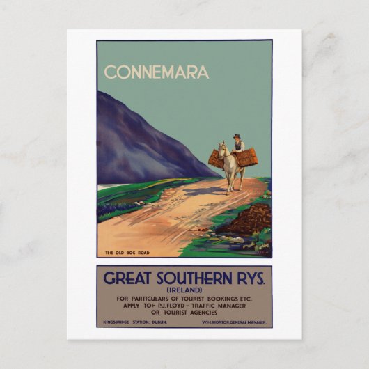  Connemara Ierland reisposter Briefkaart (Voorkant)