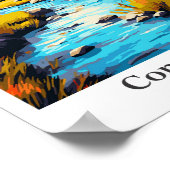 Connemara Ierland Vintage reisillustratie Poster (Hoek)