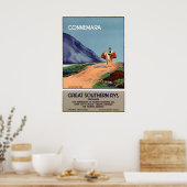 Connemara Ierland Vintage Reisposter Print (Keuken)
