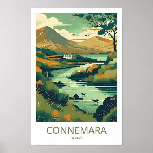 Connemara Ireland Reisprint Poster (Voorkant)