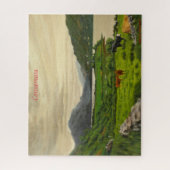 Connemara Ireland Schilderachtig Rundvee Boerderij Legpuzzel (Verticaal)