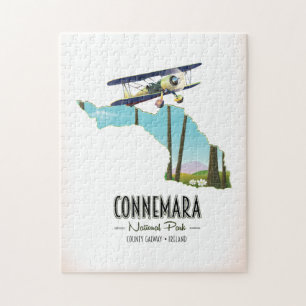 Connemara National Park County Galway Ierland kaar Legpuzzel