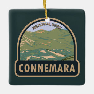 Connemara National Park Ireland Twelve Bens Travel Keramisch Ornament
