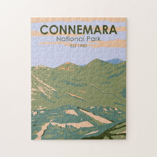 Connemara National Park Ireland Twelve Bens Travel Legpuzzel (Verticaal)