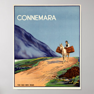 Connemara Old Bog Road, Iers Reisprint Poster
