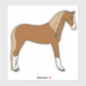 Connemara Pony - Kastanje Sticker (Vel)