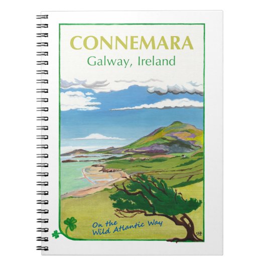 Connemara Reizen Poster Design Notitieboek (Voorkant)
