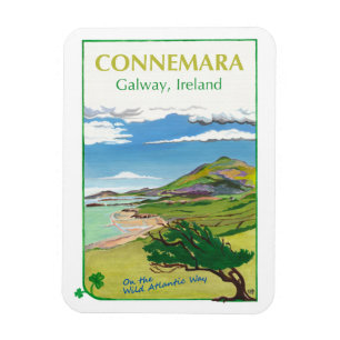Connemara Travel Poster Fridge Magnet Magneet