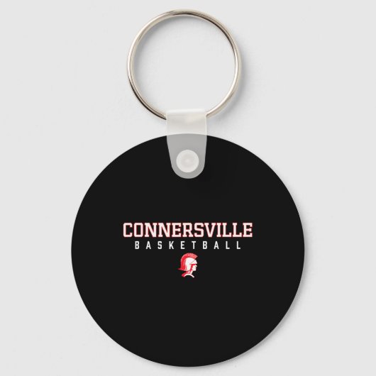 Connersville Spartans Logo Schets Hs  Sleutelhanger (Voorkant)