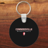 Connersville Spartans Logo Schets Hs  Sleutelhanger (Voorkant)
