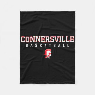 Connersville Spartans Logo Sketll Hs  Fleece Deken