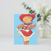Connie Cowgirl Briefkaart (Staand voorkant)