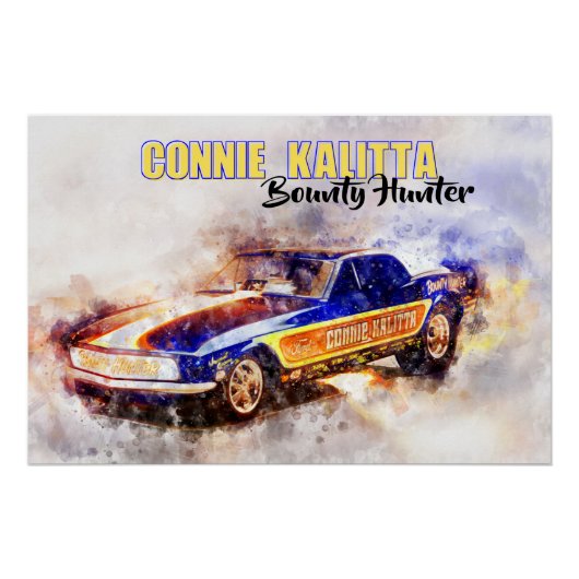 Connie Kalitta Bounty Hunter Perfect Poster (Voorkant)