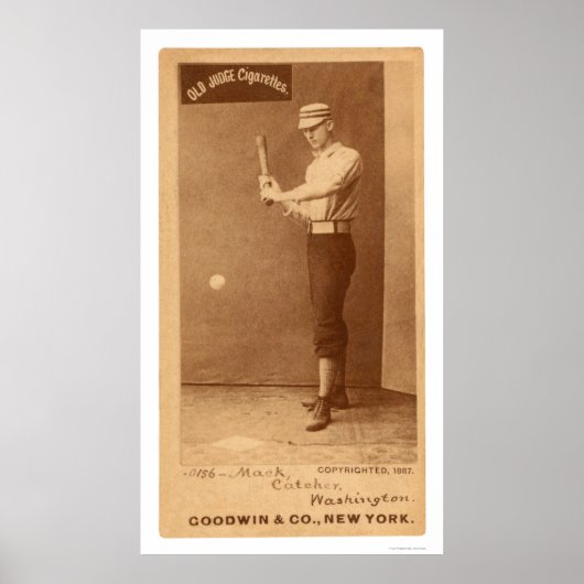 Connie Mack Baseball 1887 Poster (Voorkant)