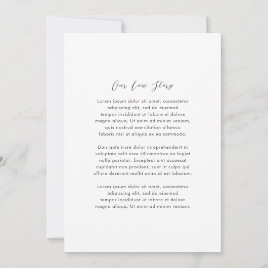 Connie Modern Elegant Wedding Save The Date (Achterkant)