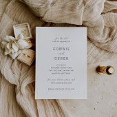 Connie Modern Elegant Wedding Save The Date