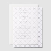 Connie Modern Elegant Wedding Save the Date Vellum Uitnodigingen (Offset (Uitnodiging))
