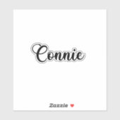 Connie Name - Handgeschreven kalligrafie Sticker (Vel)