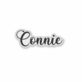 Connie Name - Handgeschreven kalligrafie Sticker (Voorkant)