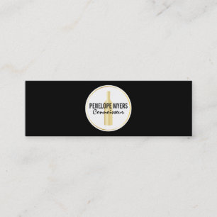 Connoisseur   Goudfles Mini Visitekaartje