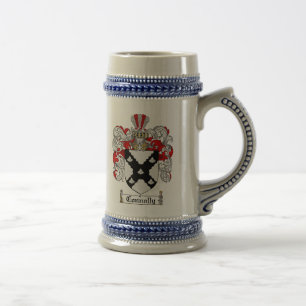 Connolly Coat of Arms Stein / Connolly Crest Bierpul