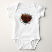 Connolly Tartan Heart Romper (Voorkant)