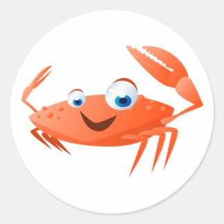 Connor de krab ronde sticker