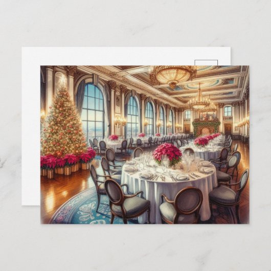 Connor Hotel Kerst diner Joplin MO Briefkaart (Voorkant / Achterkant)