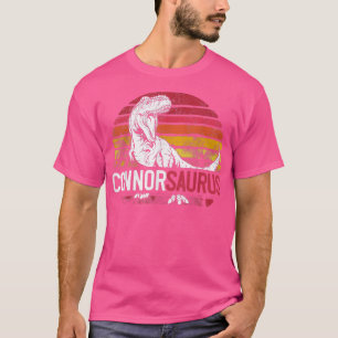 Connor Saurus Personalized T re Name Kerstmis Gif T-shirt