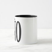 Coño Porcelain Mok - 11oz Black Rim Mangu it (Midden)