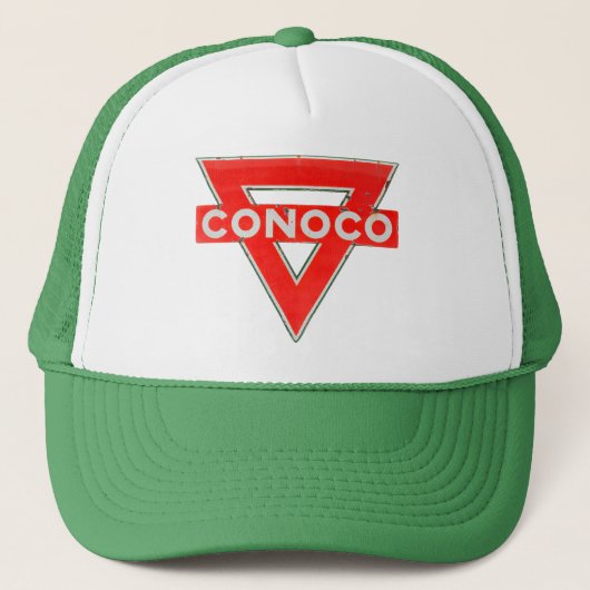 CONOCO Gasoline  bord verrot versie Trucker Pet (Voorkant)