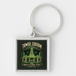 Conoco Shamrock Texas Reis Souvenir Sleutelhanger