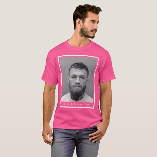 Conor Mcgregor Mugshot T-shirt (Voorkant volledig)