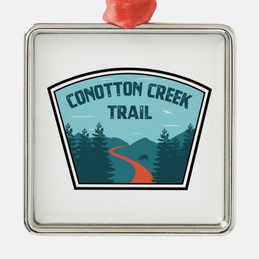 Conotton Creek Trail Metalen Ornament (Voorkant)
