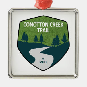 Conotton Creek Trail Metalen Ornament