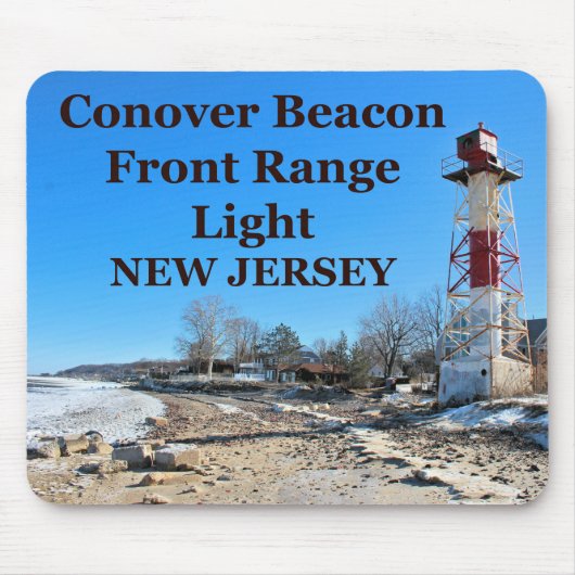 Conover Beacon Front Range Light NJ Mousepad Muismat (Voorkant)