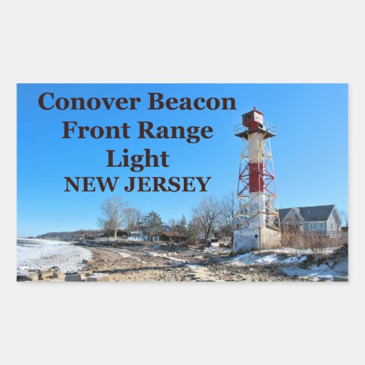 Conover Beacon Front Range Light, NJ Sticker (Voorkant)