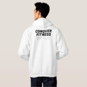 Conquer Fitness Sedona Hoodie zwart lettertype (Achterkant volledig)