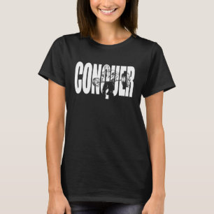 Conquer, Lift, Ronnie Coleman, Bodybuilding Gym Mo T-shirt