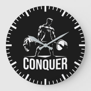 CONQUER - Motivatie fitnessruimte, fitness-anime v Grote Klok