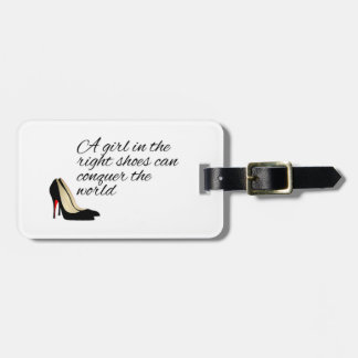 Conquer the World Luggage Tag Bagagelabel