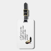 Conquer the World Luggage Tag Bagagelabel (Voorkant verticaal)