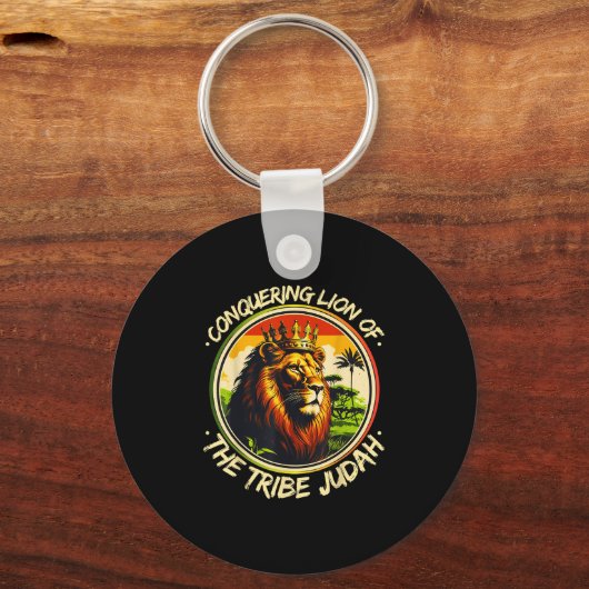 Conquering Lion Of The Tribe Judah Hebrew Israelit Sleutelhanger (Voorkant)