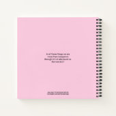 CONQUEROR roze, Motivatie op maat gemaakt Notitieboek (Achterkant)