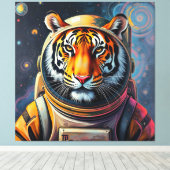 CONQUEST OF THE TIGER MOON-3 CANVAS AFDRUK (Insitu (Houten vloer))