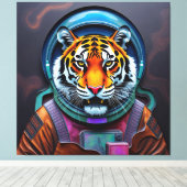 CONQUEST OF THE TIGER MOON-4 CANVAS AFDRUK (Insitu (Houten vloer))