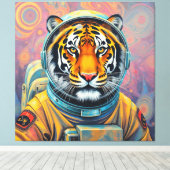 CONQUEST OF THE TIGER MOON-5 CANVAS AFDRUK (Insitu (Houten vloer))